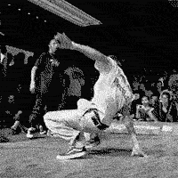 knee rock breakdance move