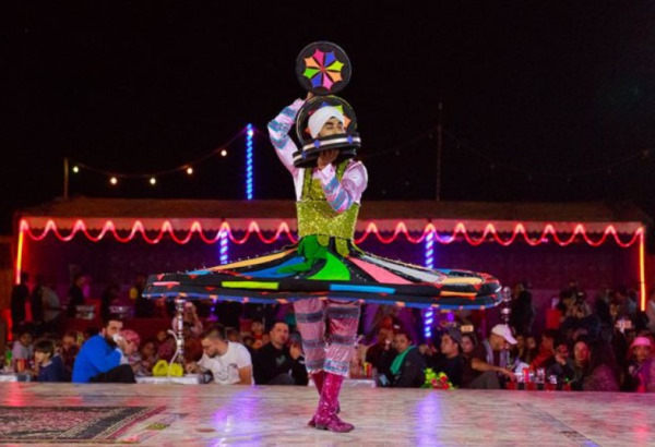 Tanoura Arab folk dance