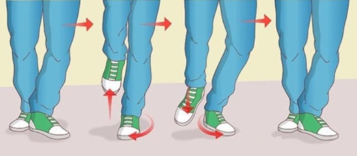 The Shuffle - a Crip walk dance move