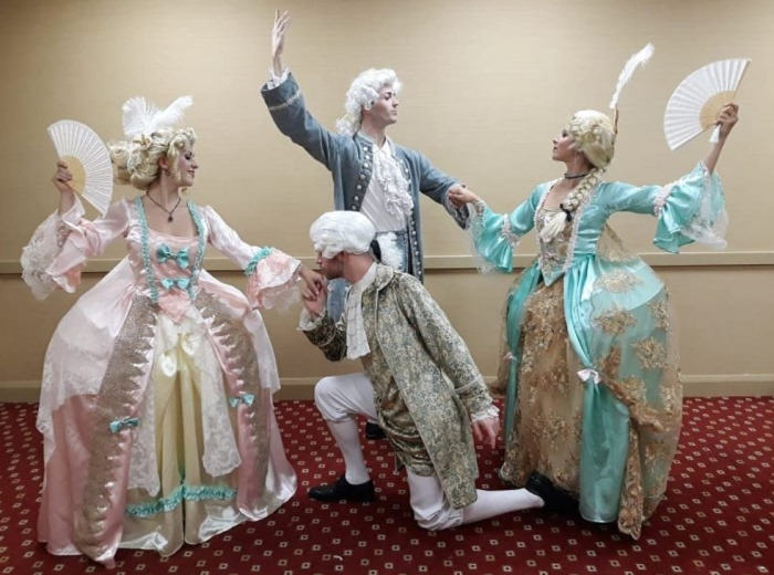 Baroque dance costumes