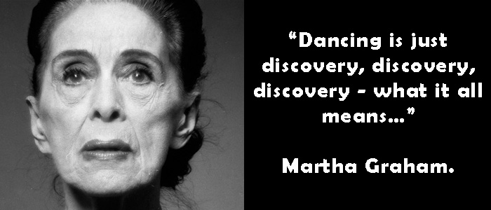 Inspirational dance quotes from Martha Graham