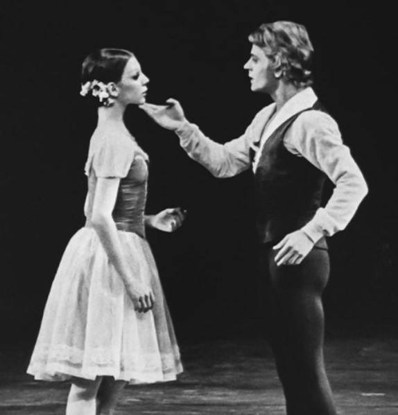 Gelsey Kirkland with Mikhail Baryshnikov, 1975