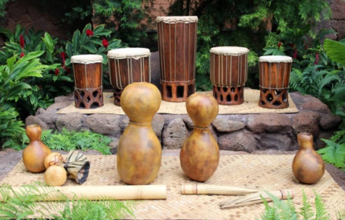 Hula dance instruments