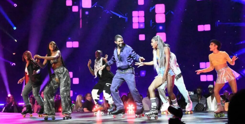 2024 Super Bowl Halftime Show Pole Dancing, Skateboarding Dancer