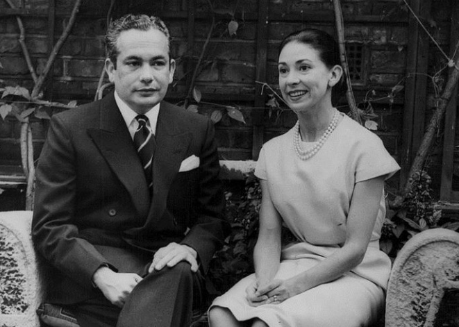 Margot Fonteyn and her husband, Roberto de Arias